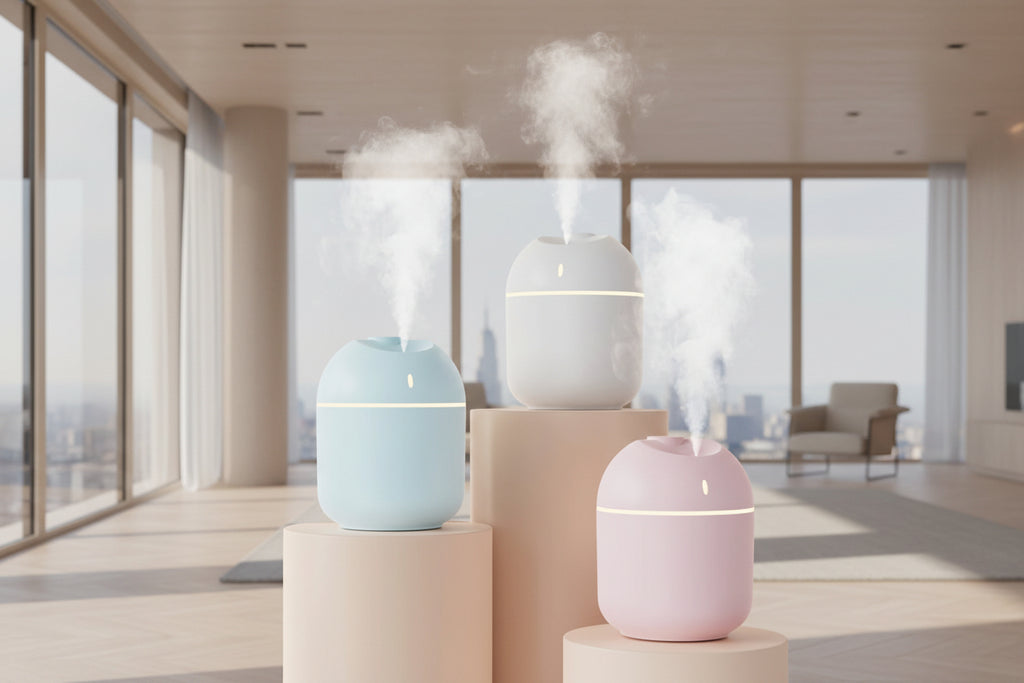 270ML Air Humidifier Cool Mist Aroma Diffuser LED Night Light Power-Off Protect USB Humidificador for Home Office