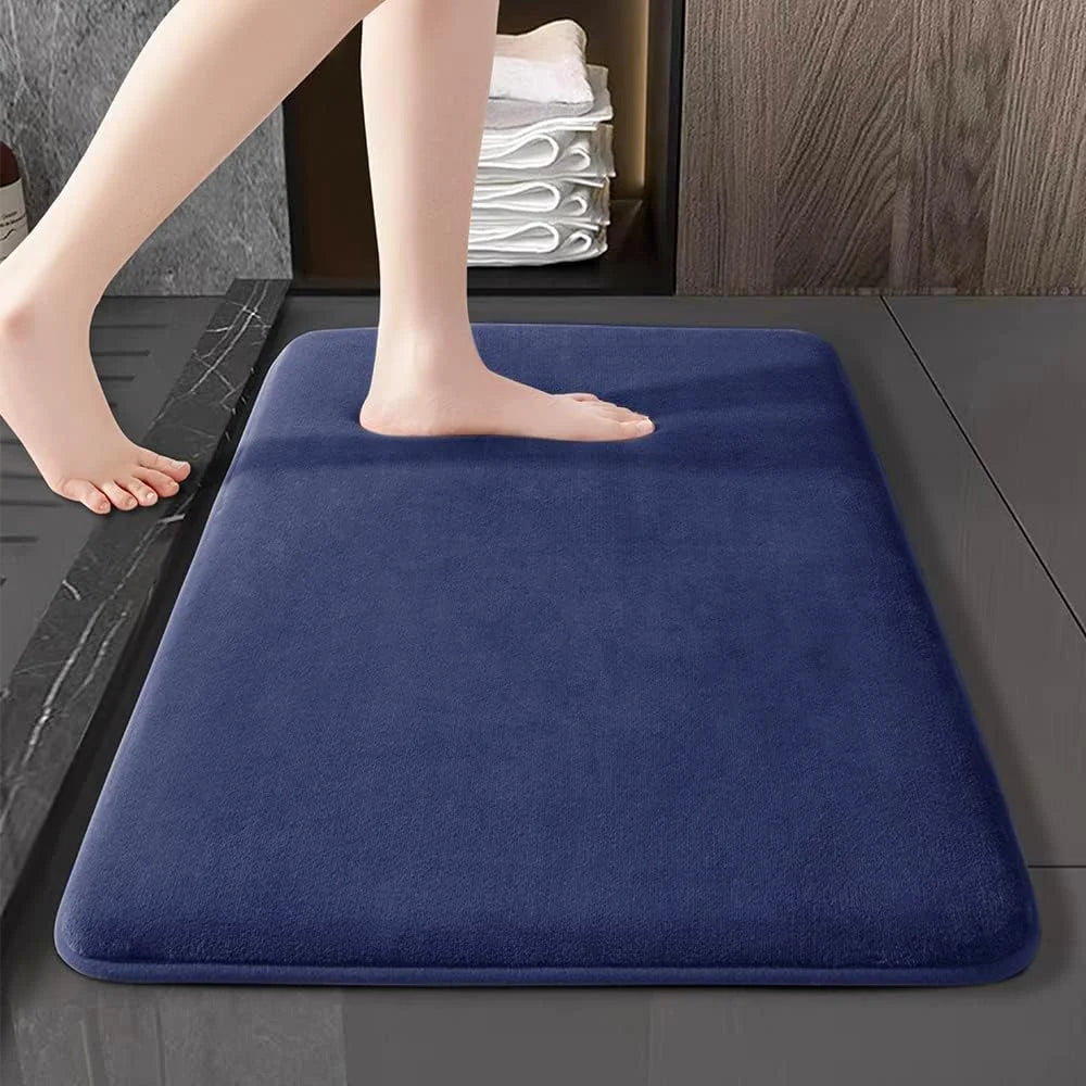 Super Absorbent Bath & Floor Mat | Anti-Slip Coral Velvet Bathroom and Door Mat