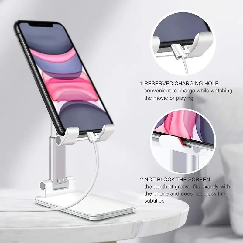 Adjustable Desk Mobile Phone & Tablet Stand | Universal Holder for iPhone, iPad, Xiaomi & More