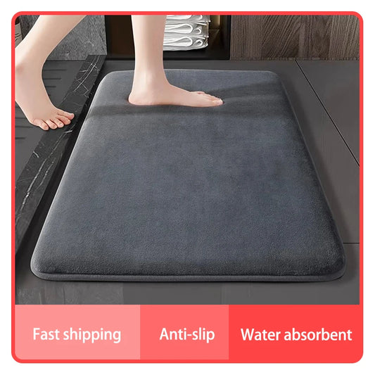 Super Absorbent Bath & Floor Mat | Anti-Slip Coral Velvet Bathroom and Door Mat