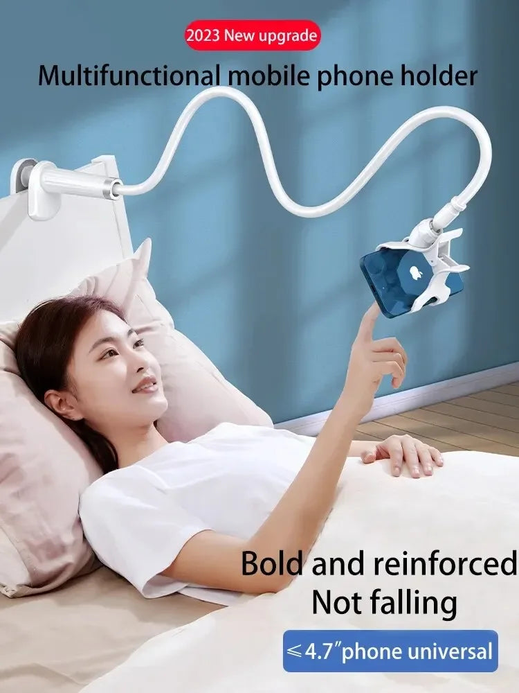 360° Clip Mobile Phone Holder Stand | Flexible & Portable Desk/Bed Mount for iPhone, Samsung, Xiaomi