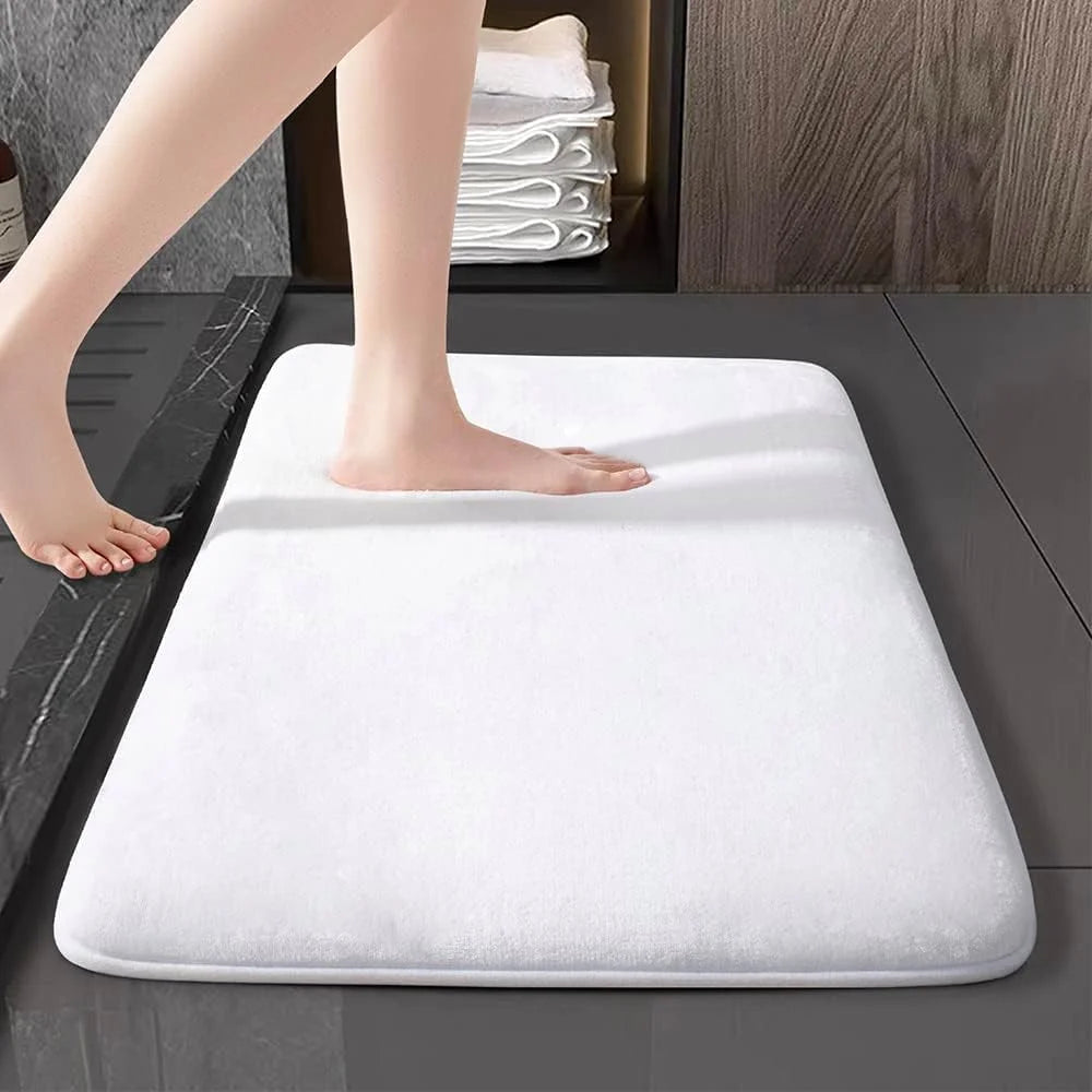 Super Absorbent Bath & Floor Mat | Anti-Slip Coral Velvet Bathroom and Door Mat