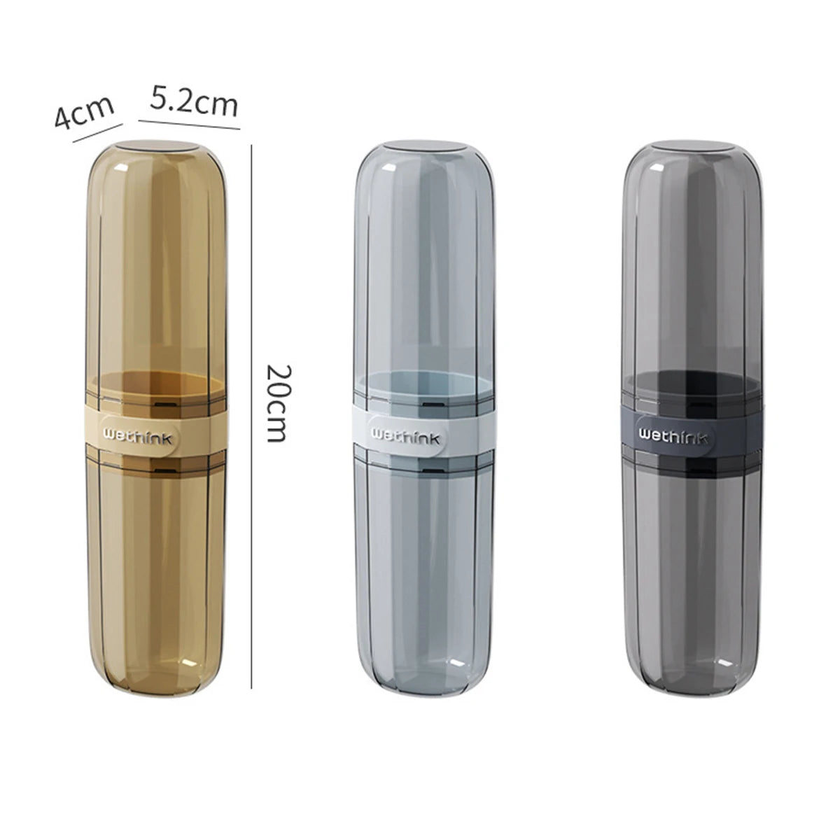 Portable Toothbrush & Toothpaste Travel Case | Protective Storage Box for Camping, Trips & Daily Use