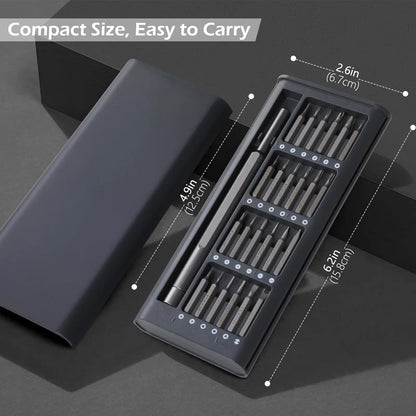 Ultimate 25-in-1 Precision Screwdriver Set | Magnetic Multi-Head Kit for iPhone, PC, Watches, Cameras & Glasses – Fix Anything with Ease
