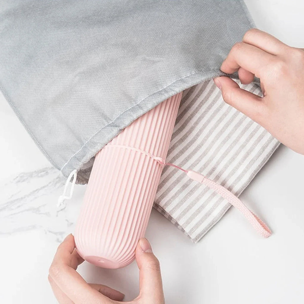 Portable Toothbrush & Toothpaste Travel Case | Protective Storage Box for Camping, Trips & Daily Use