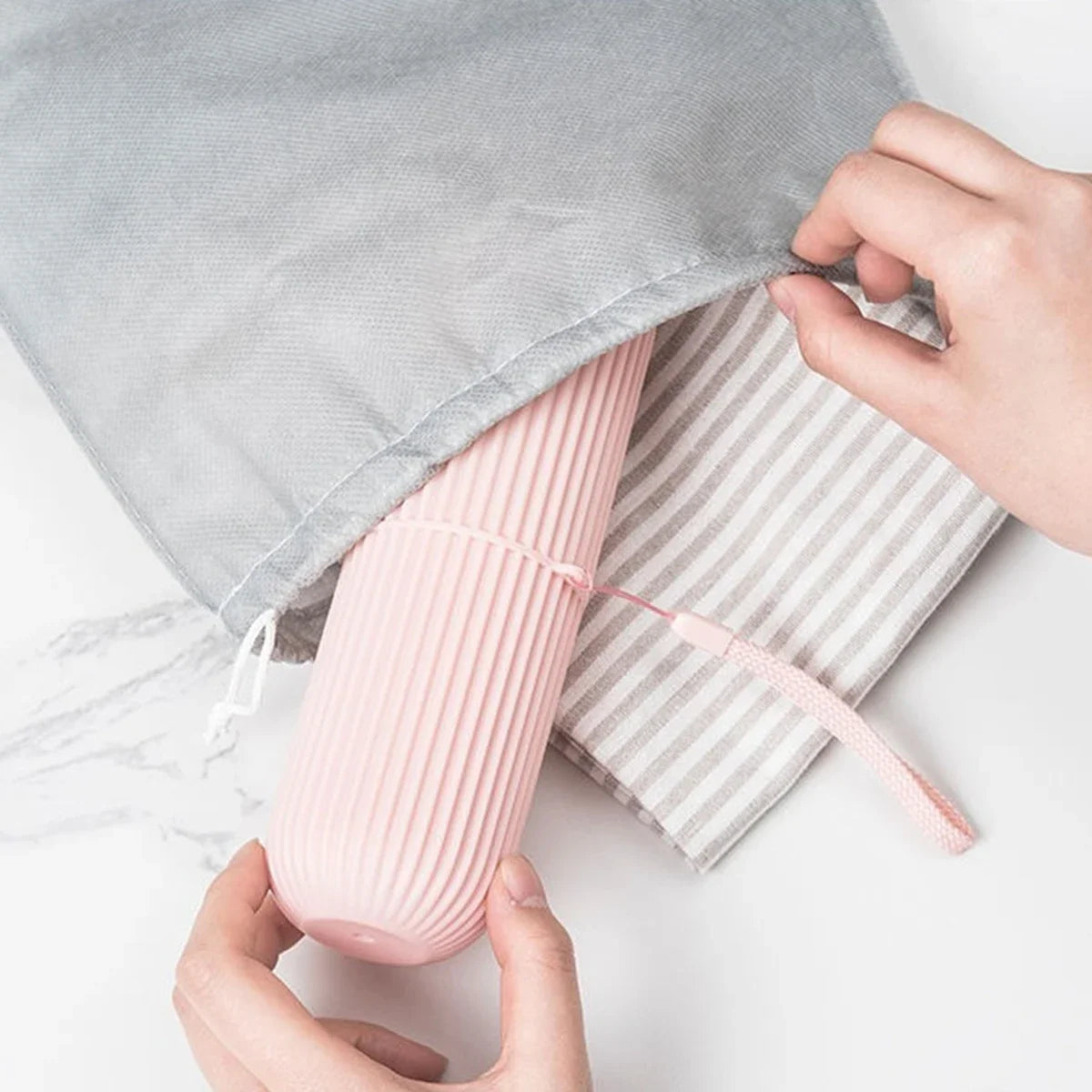 Portable Toothbrush & Toothpaste Travel Case | Protective Storage Box for Camping, Trips & Daily Use