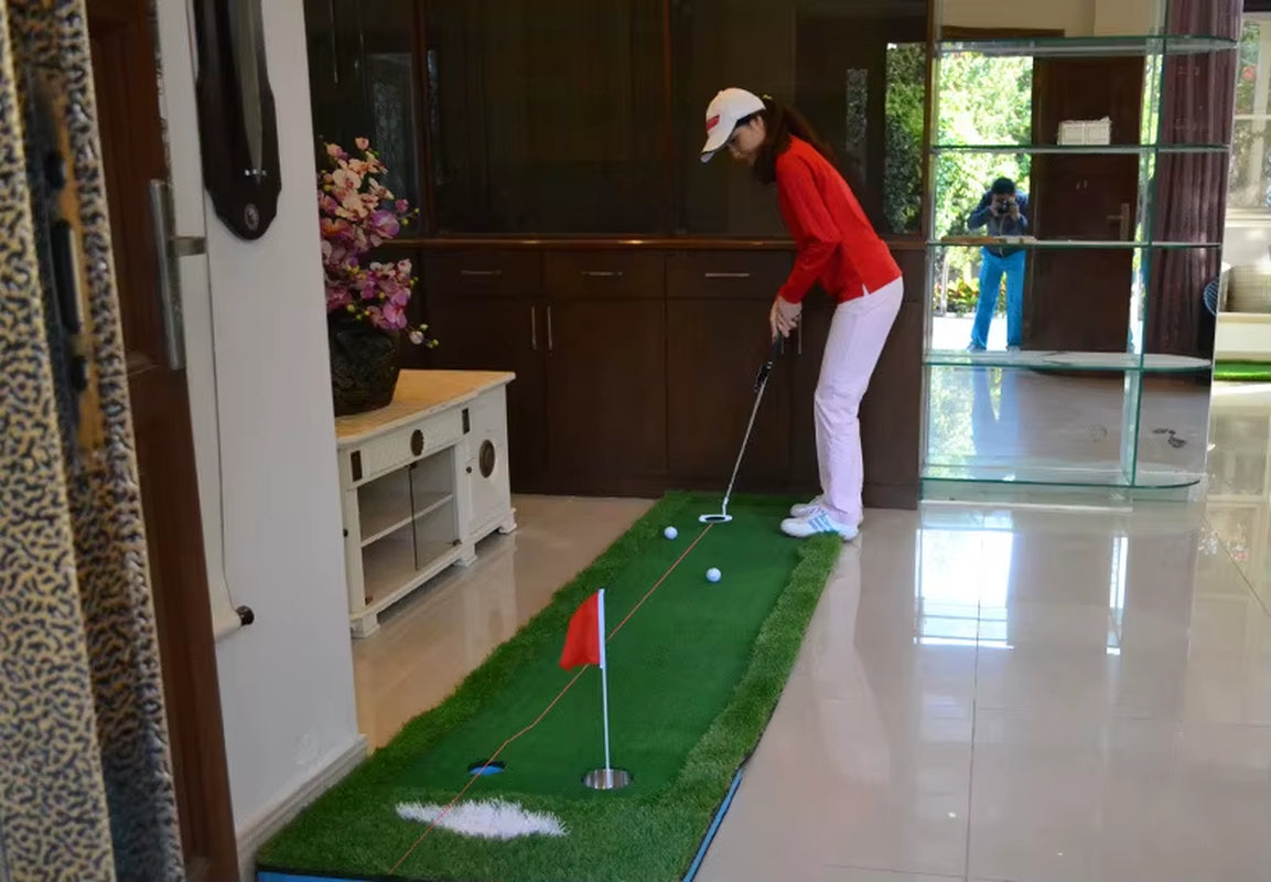 Golf Putter Laser Training Aid | Linear Laser Aiming Instrument for Indoor Putting Practice & Precision Improvement