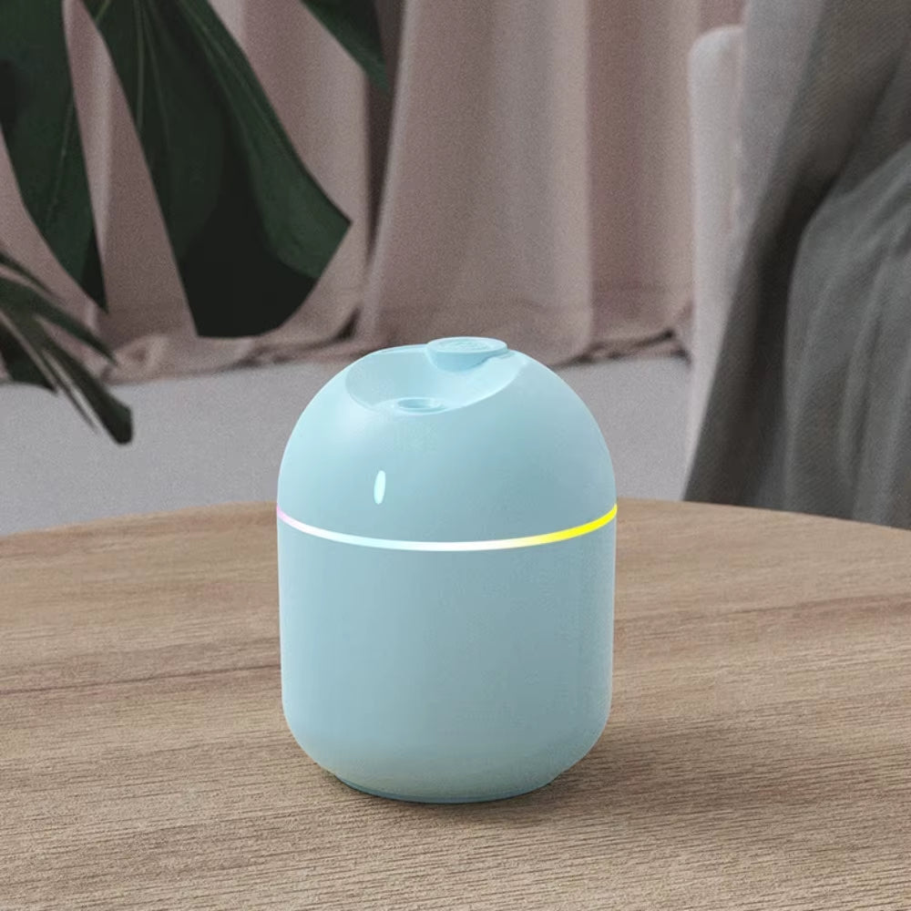 270ML Air Humidifier Cool Mist Aroma Diffuser LED Night Light Power-Off Protect USB Humidificador for Home Office