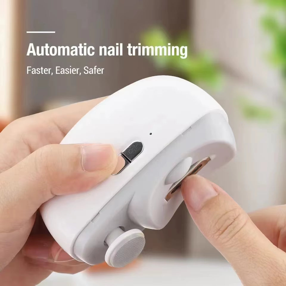 Electric Nail Clipper & Polisher | 2-in-1 Portable Automatic Nail Grinder & Manicure Tool